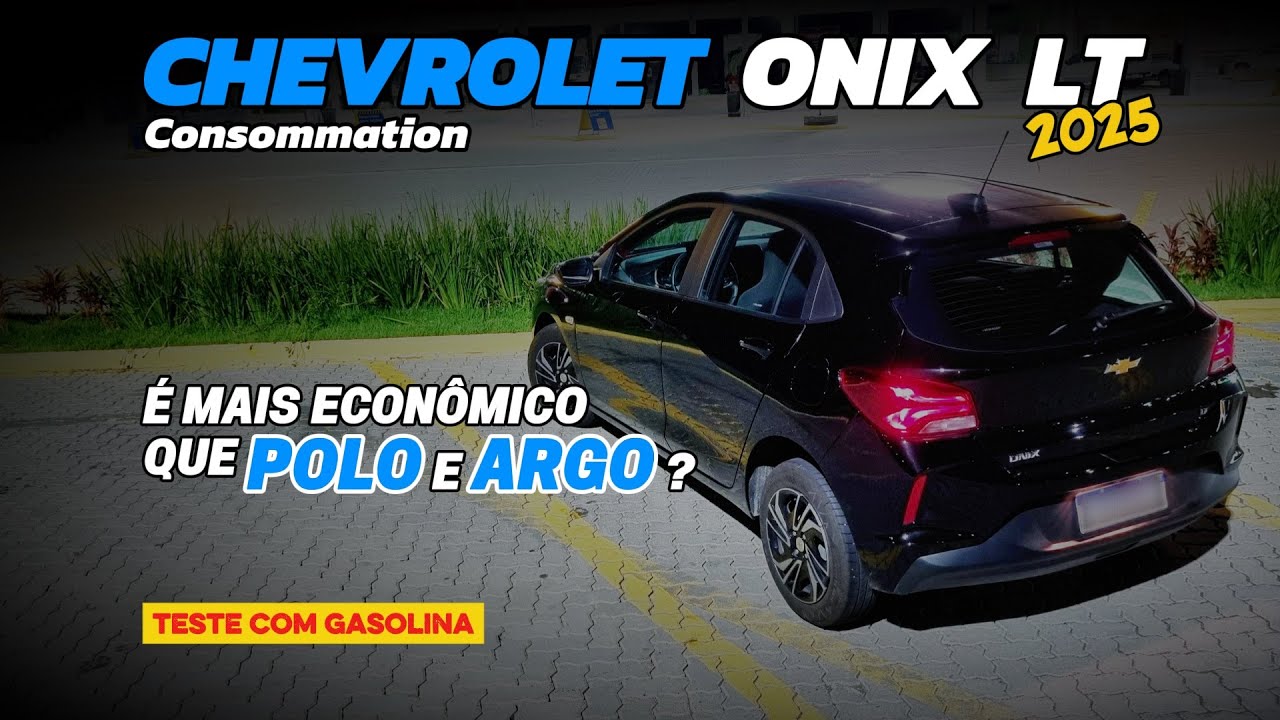 Chevrolet Onix LT 2025: É mais Econômico que Polo e Argo? Teste de Consumo com Gasolina na Estrada!