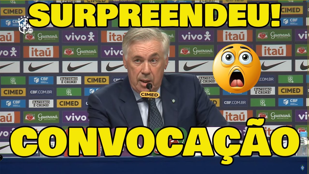 CONVOCAÇÃO DE CARLO ANCELOTTI NA SELEÇÃO BRASILEIRA! SURPREENDEU A TODOS!