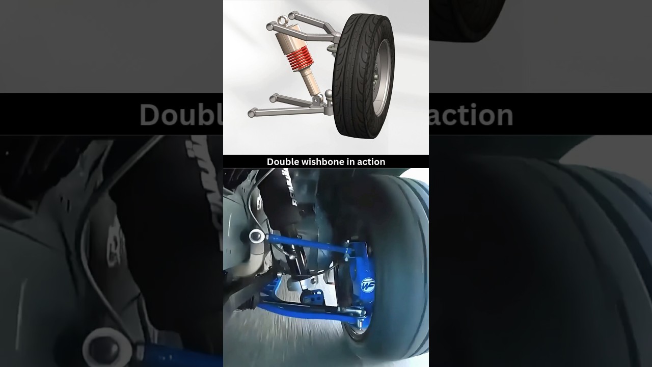 Double Wishbone Suspension in action 🔥❤️ Like if you are a car lover 😅