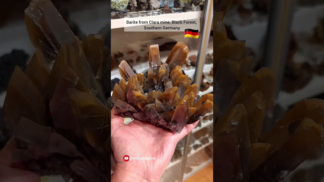Barite, Clara mine, Black Forest, Southern Germany 😲  #shorts #rock #gems #crystals #minerals