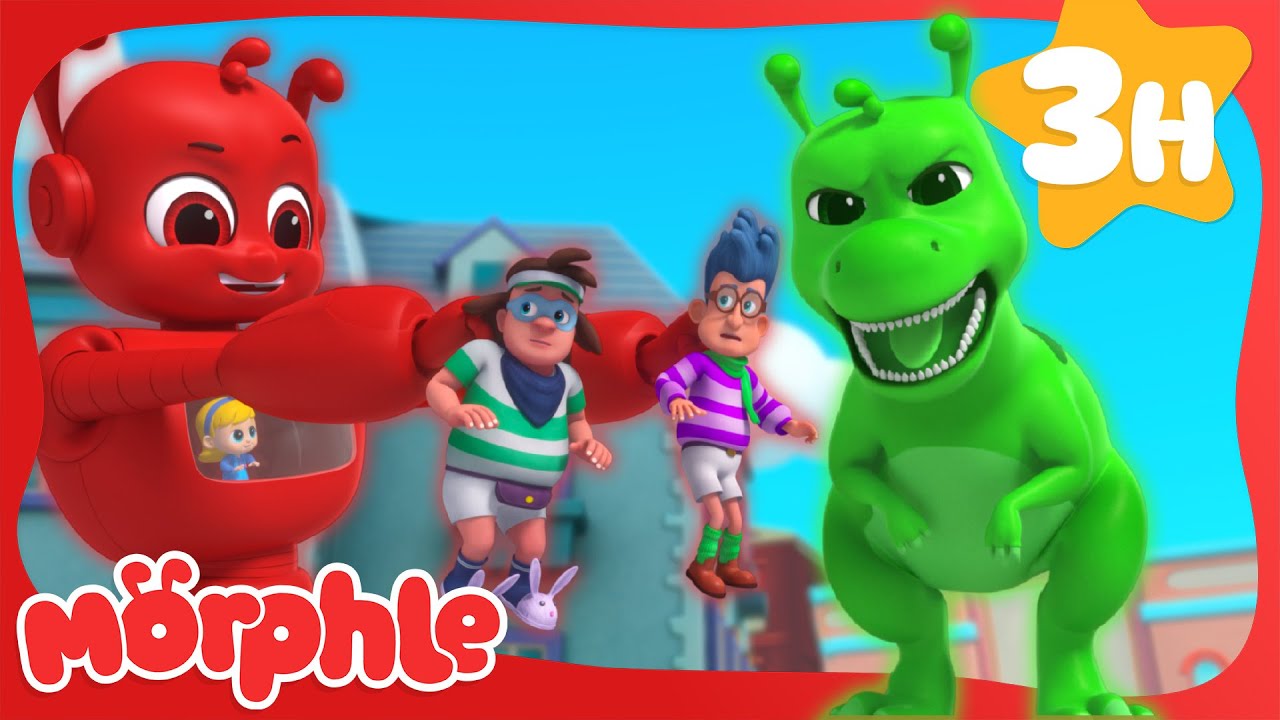 Robot Morphle vs Dino Orphle 🤖 | My Magic Pet Morphle | Morphle Dinosaurs 🦕 Cartoons for Kids
