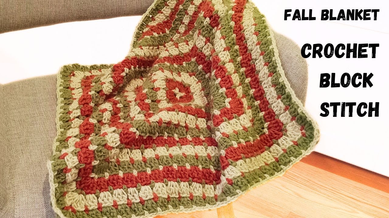 How to crochet Block Stitch. How to Crochet Granny Square.