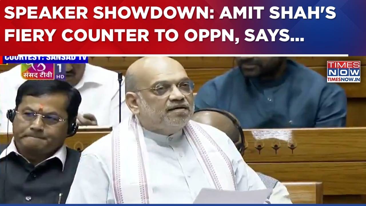 Amit Shah's Fiery Counter To Rahul Gandhi, Oppn Over No-Trust Motion Against Om Birla | FULL SPEECH