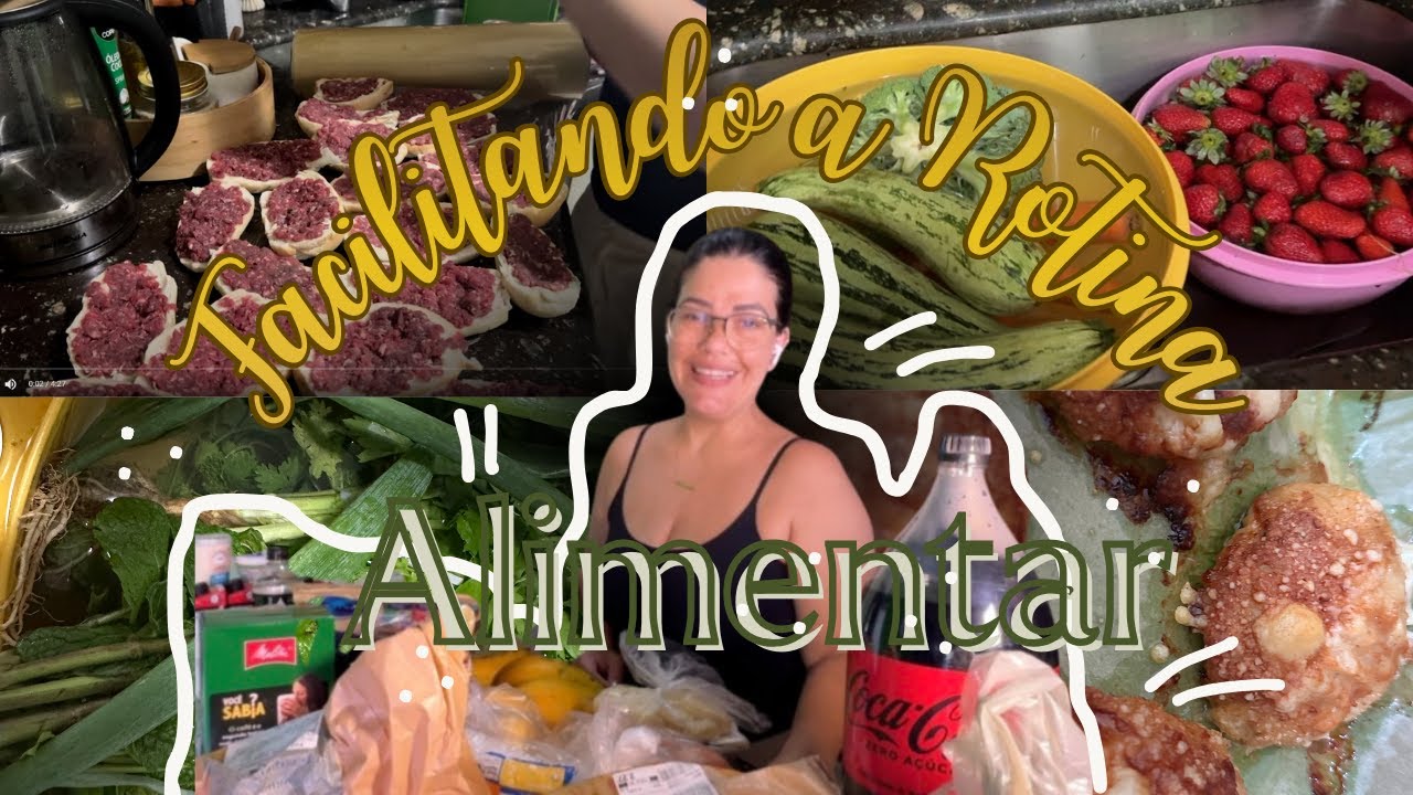 Alimentação saudável, lanches congelados, nugget recheado caseiro, frutas e legumes.