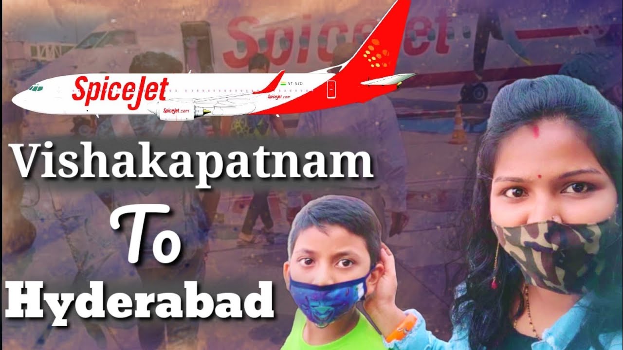 Visakhapatnam to Hyderabad flight journey #vlog . part -1