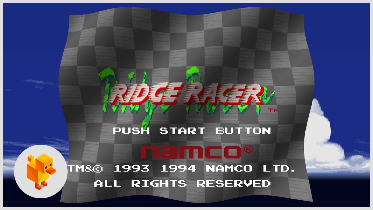 Ridge Racer (PS1) -  Full game playthrough 100% unlocks - DuckStation Emulation
