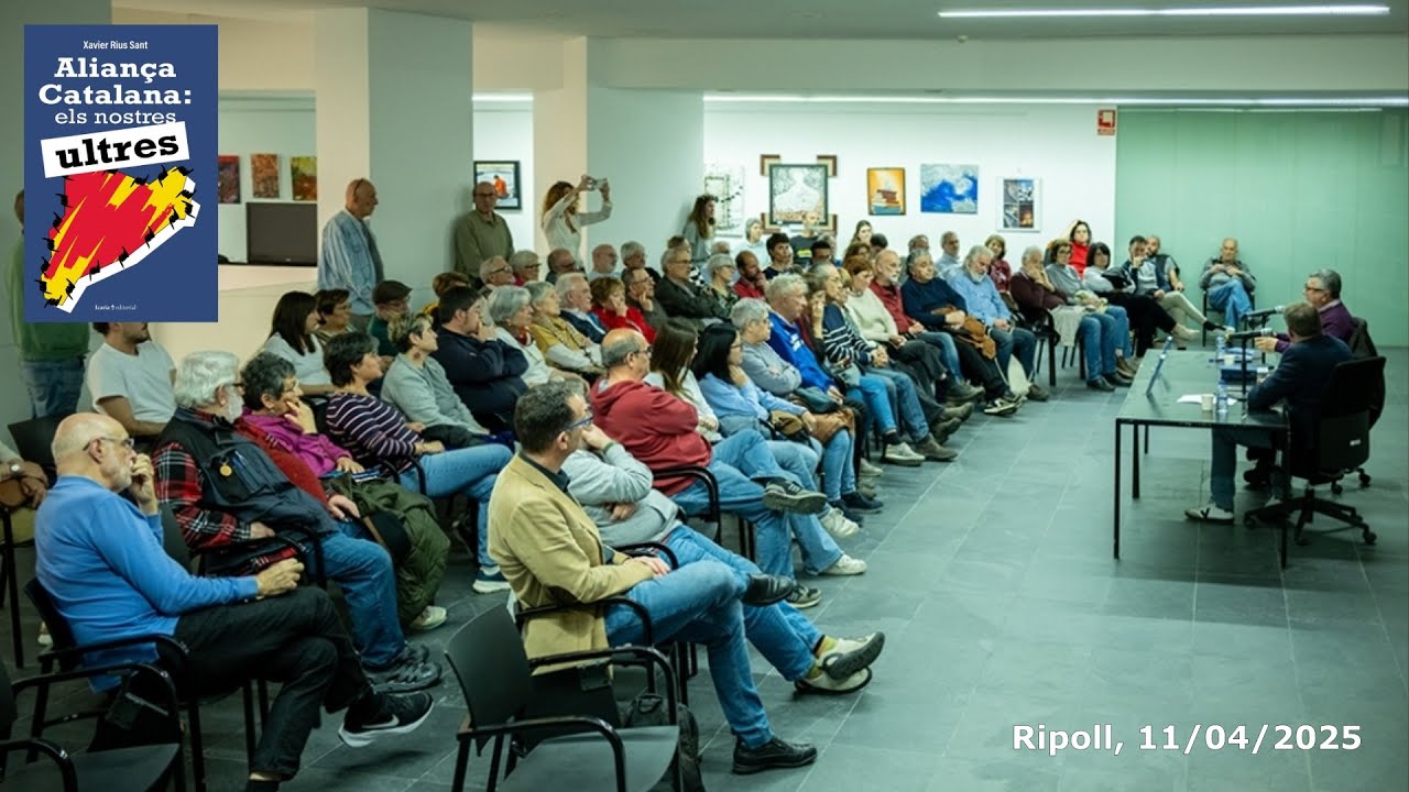 Presentació a Ripoll del llibre 'Aliança Catalana: Els nostres ultres',amb Quico Triola, Xavier Rius