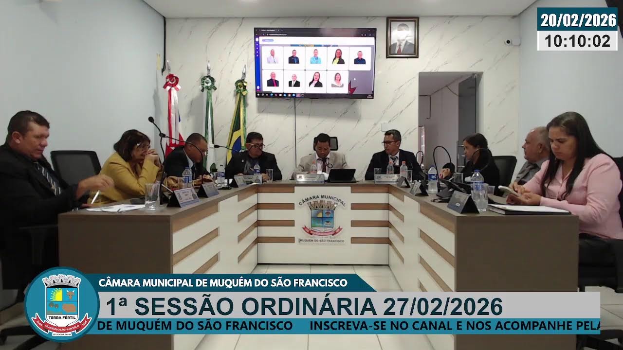 1ª Sessão ordinária 27 - 02 - 2026  Sexta-Feira Biénio 2025-2026