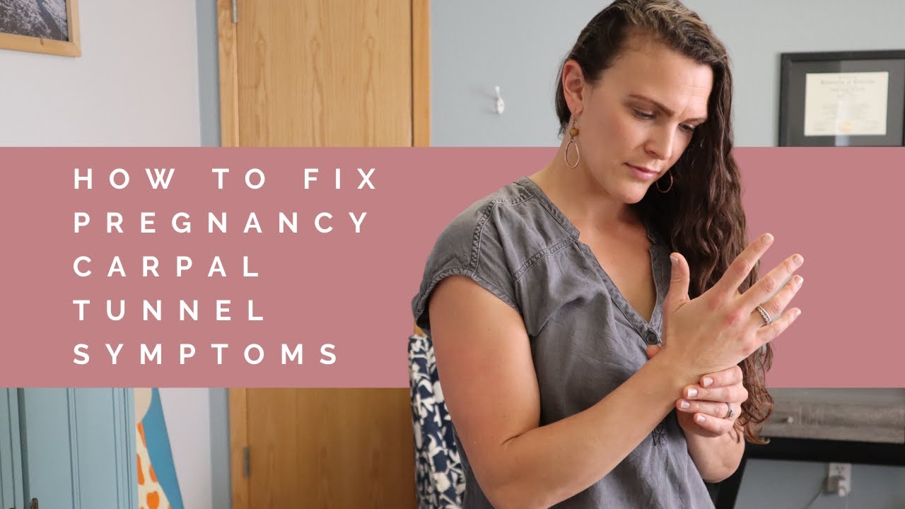 How to treat carpal tunnel syndrome in pregnancy