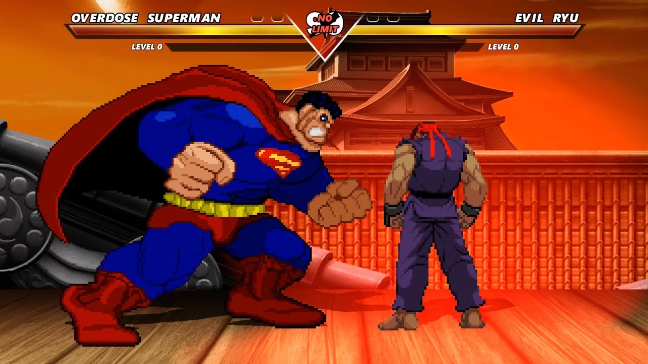 OVERDOSE SUPERMAN vs EVIL RYU - High level insane fight❗