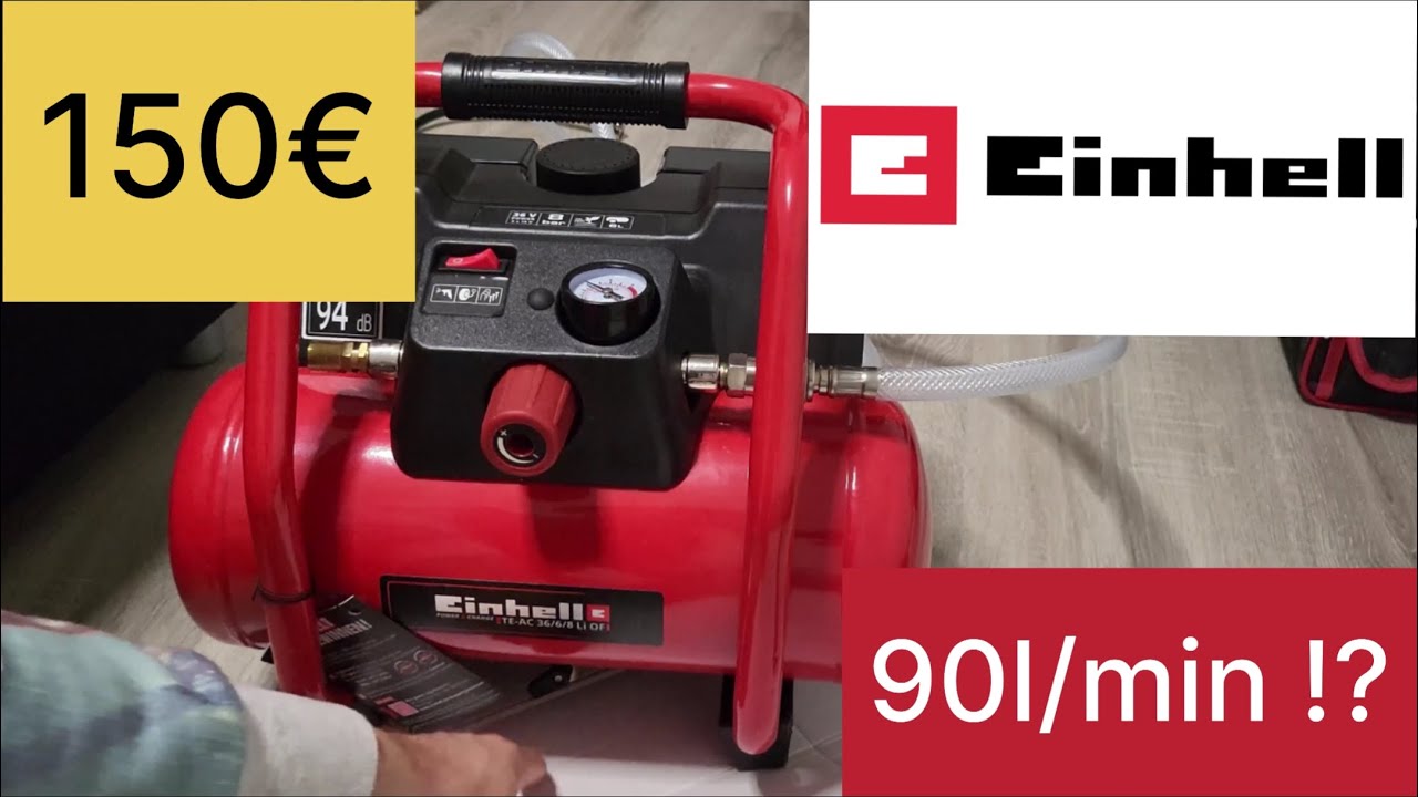 Einhell TE-AC 36/6/8 Li Akku Kompressor Test und Vergleich