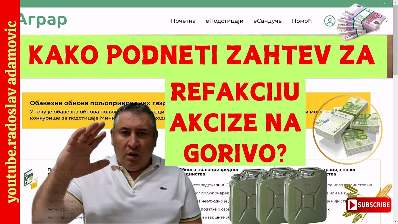 KAKO PRAVILNO PODNETI ZAHTEV ZA REFAKCIJU AKCIZE NA GORIVO? KORAK PO KORAK;REFUND OF EXCISE ON FUEL
