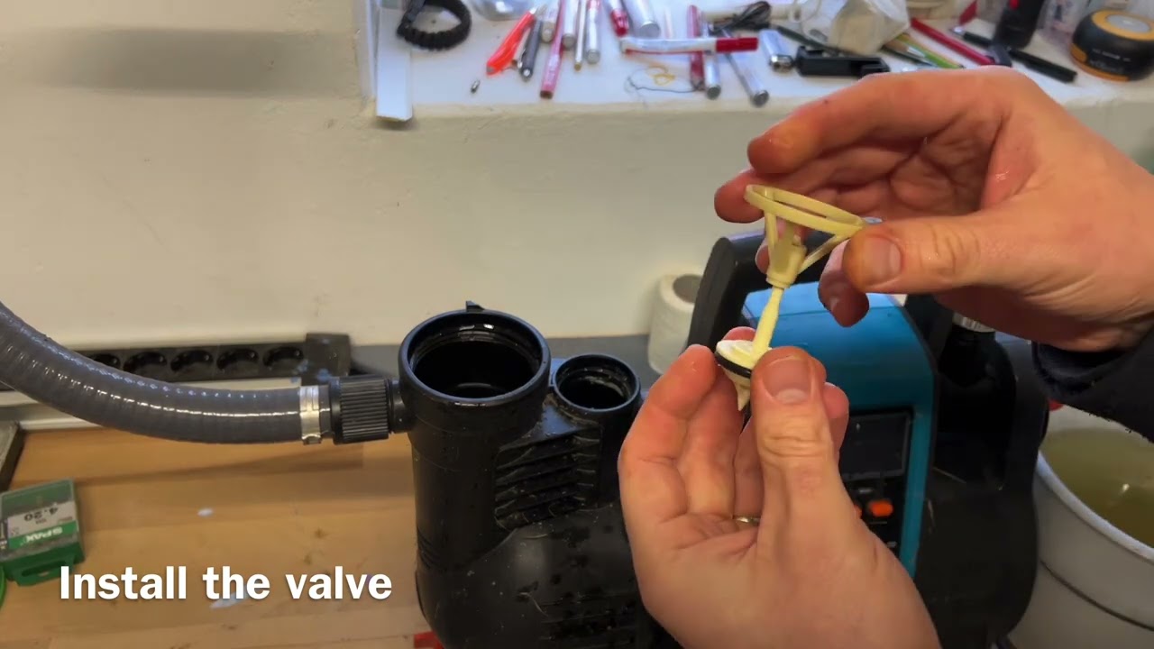 Gardena Comfort check valve maintenance: domestic water system 5000/5E LCD clean or replace DIY