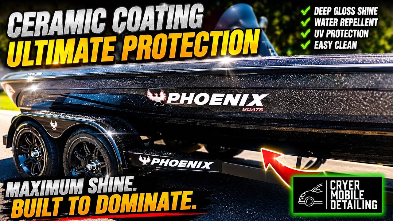 Phoenix 921 Elite Bass Boat: Ultimate Ceramic Coating for Unmatched Protection & Shine