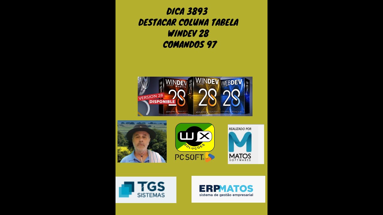 Dica 3893 - Destacar Coluna Tabela - Windev 28 - Comandos 97