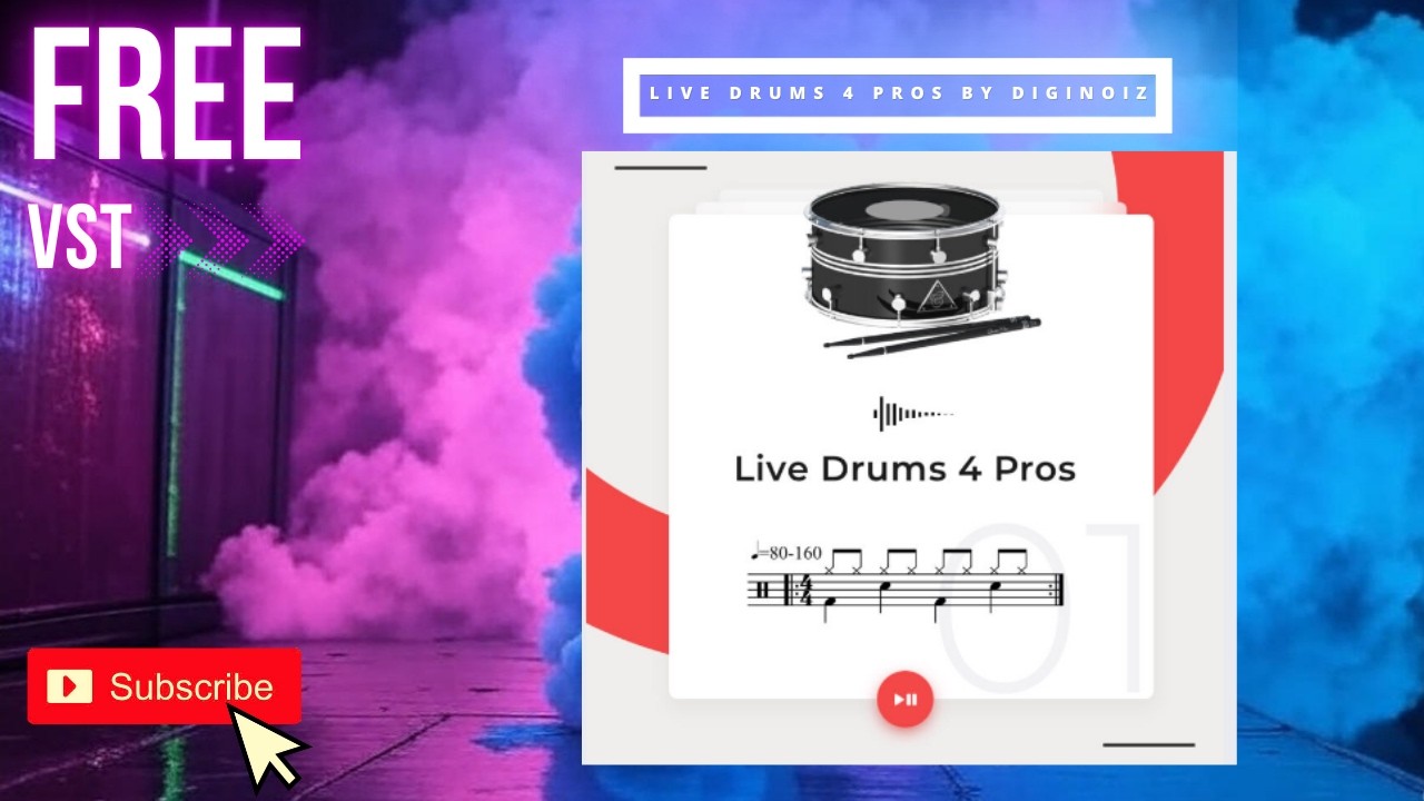 Free Live Acoustic Drum Sample Pack 💥 Live Drums 4 Pros by Diginoiz