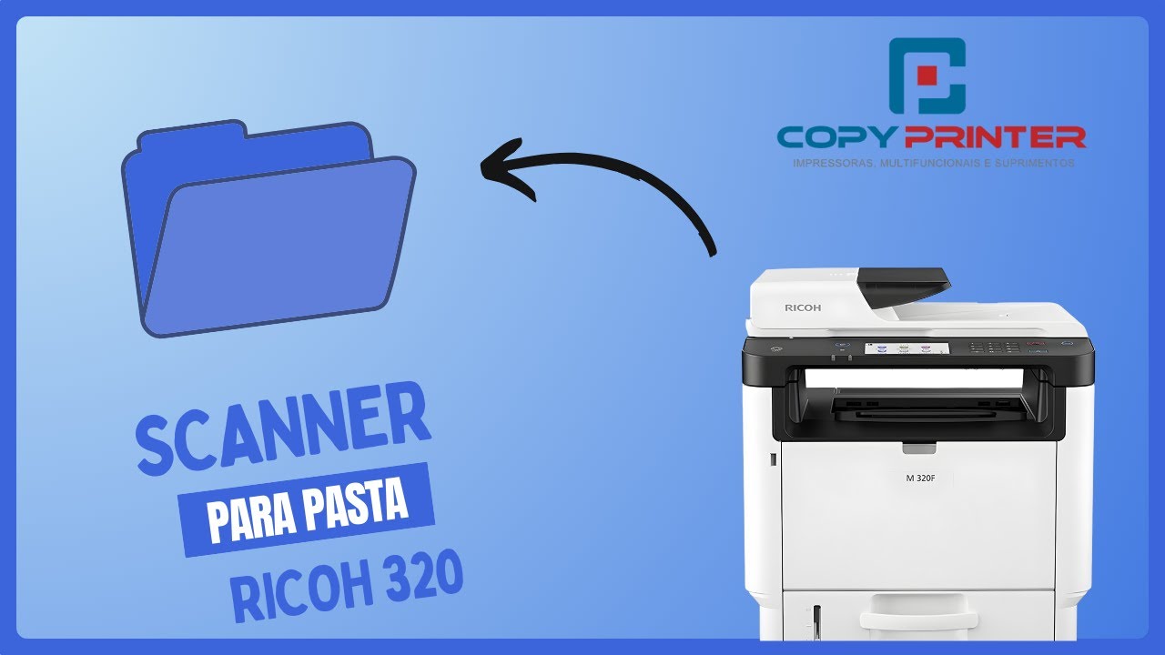 Como Configurar Scanner via Pasta na Impressora Ricoh 320/3710