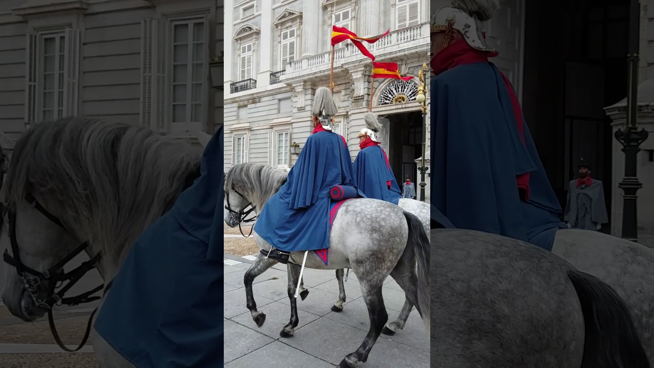 Troca de Guarda no Palácio do Rei da Espanha!!!  Madrid.