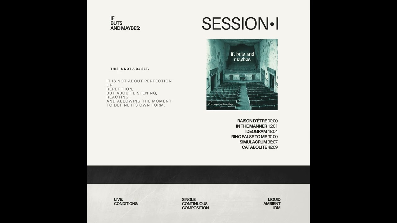 04 - Sinan Kaya - Ring False to Me (If, Buts and Maybes Recording Session)