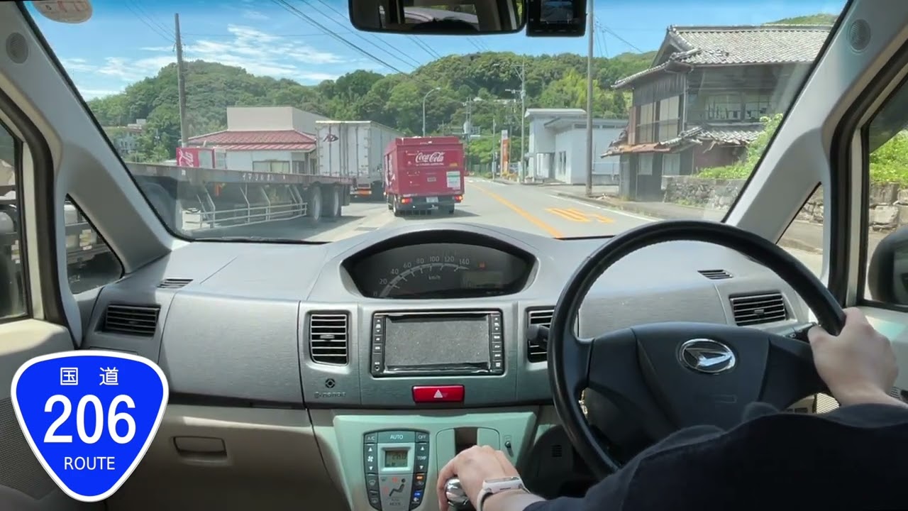 【車載】西海市西彼町ー長崎市琴海地区ー西彼杵郡時津町（国道206号）
