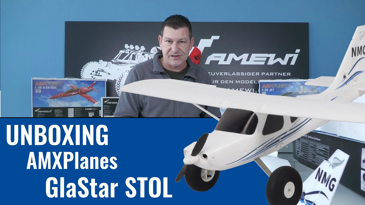 Amewi AMXPlanes GlaStar 1233mm STOL PNP - Unboxing & Erklärung
