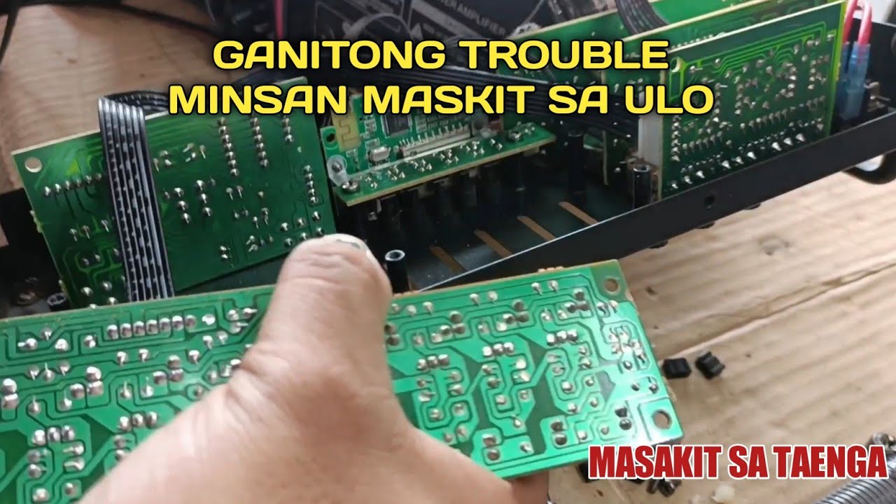 Isa ito sa mahihirap na trouble ng isang amplifier