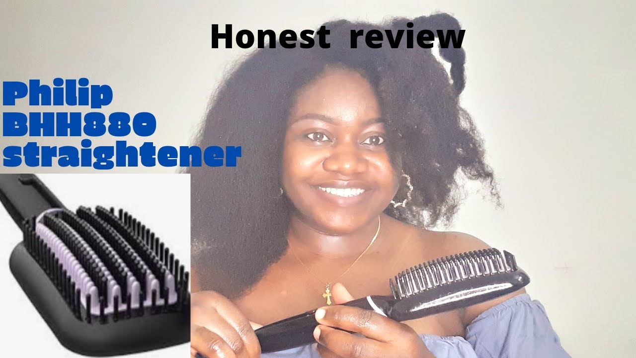 PHILIPS  HAIR STRAIGHTENER BRUSH REVIEW||straight in 5minute? Philips BHH880 stylecare review #top