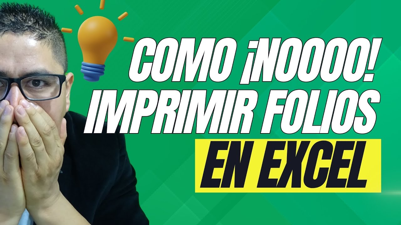 Adiós a la Impresión Manual: ¡Imprime Folios Consecutivos Automáticamente en Excel! #Excel #Macros