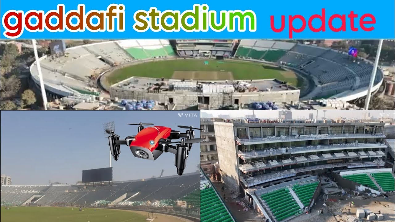 gaddafi stadium renovation work update || drone view || latest video 📷 ||