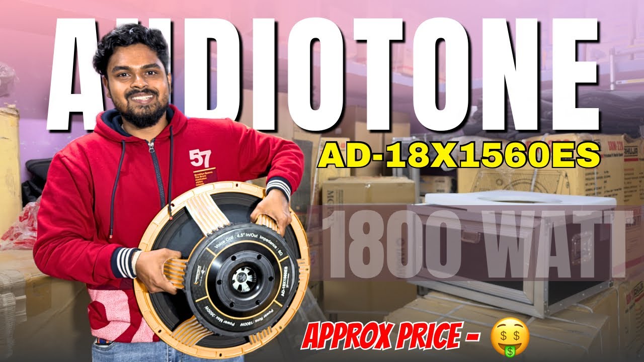 Audiotone 1800 Watt Speaker Price And Review 🔥 // Modal-AD18X1560Es Speaker 