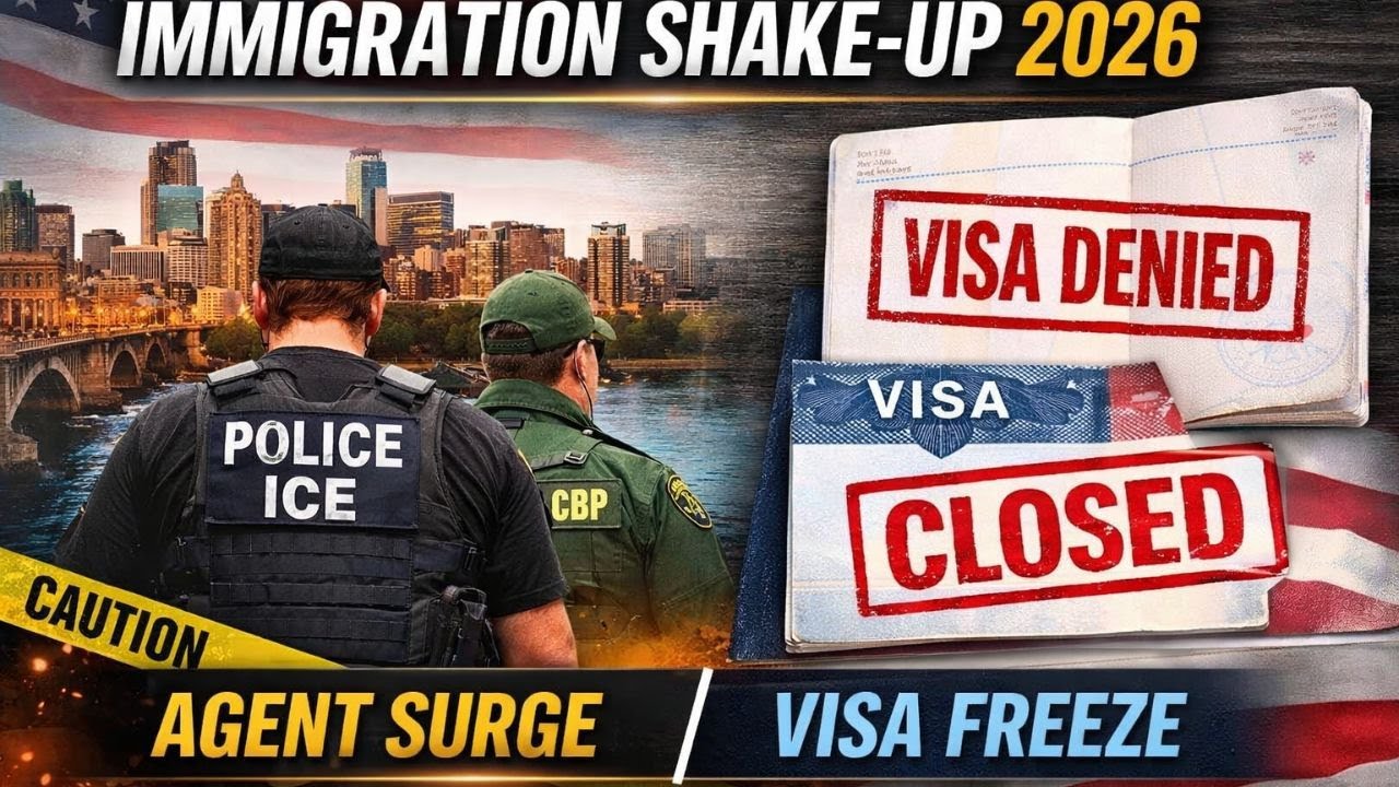 U.S. Immigration Shake-Up 2026: Minneapolis Enforcement Surge & Visa Freeze Explained