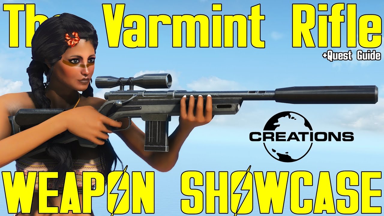 Fallout 4: Винтовка «Варминт» — демонстрация оружия Fallout 4 Creations