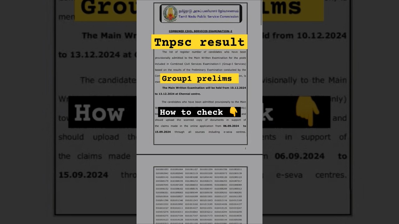 how to check group1 result 2024| Tnpsc group1 premlims 2024 result |