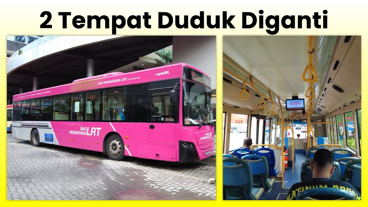 2 Replaced Seats rapidKL x LRT Feeder Bus King Long XMQ6121G (WVD4758) Exterior & Interior
