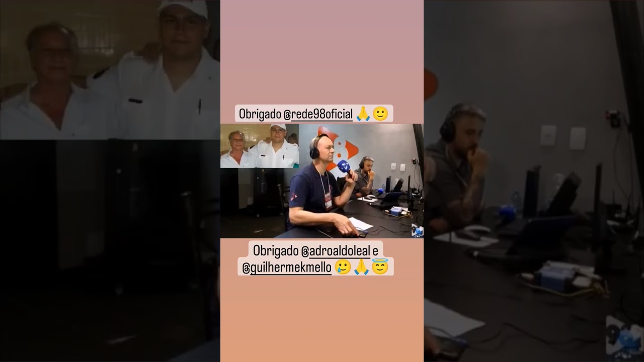 🥲🙏😇 Obrigado Rede 98, Adroaldo e Guilherme 👏🏻👏🏻👏🏻Meu Pai viu l&aacute; de cima😇🥲🙏