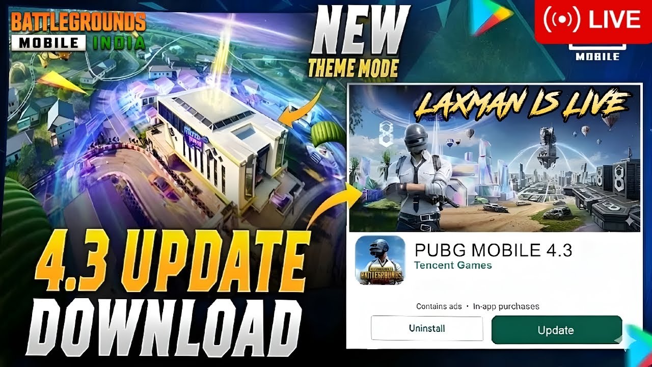 ​🚀 4.3 Update is Here! | New Features & Gameplay | PUBG Live #shorts #shortslive #pubg live#bgmi