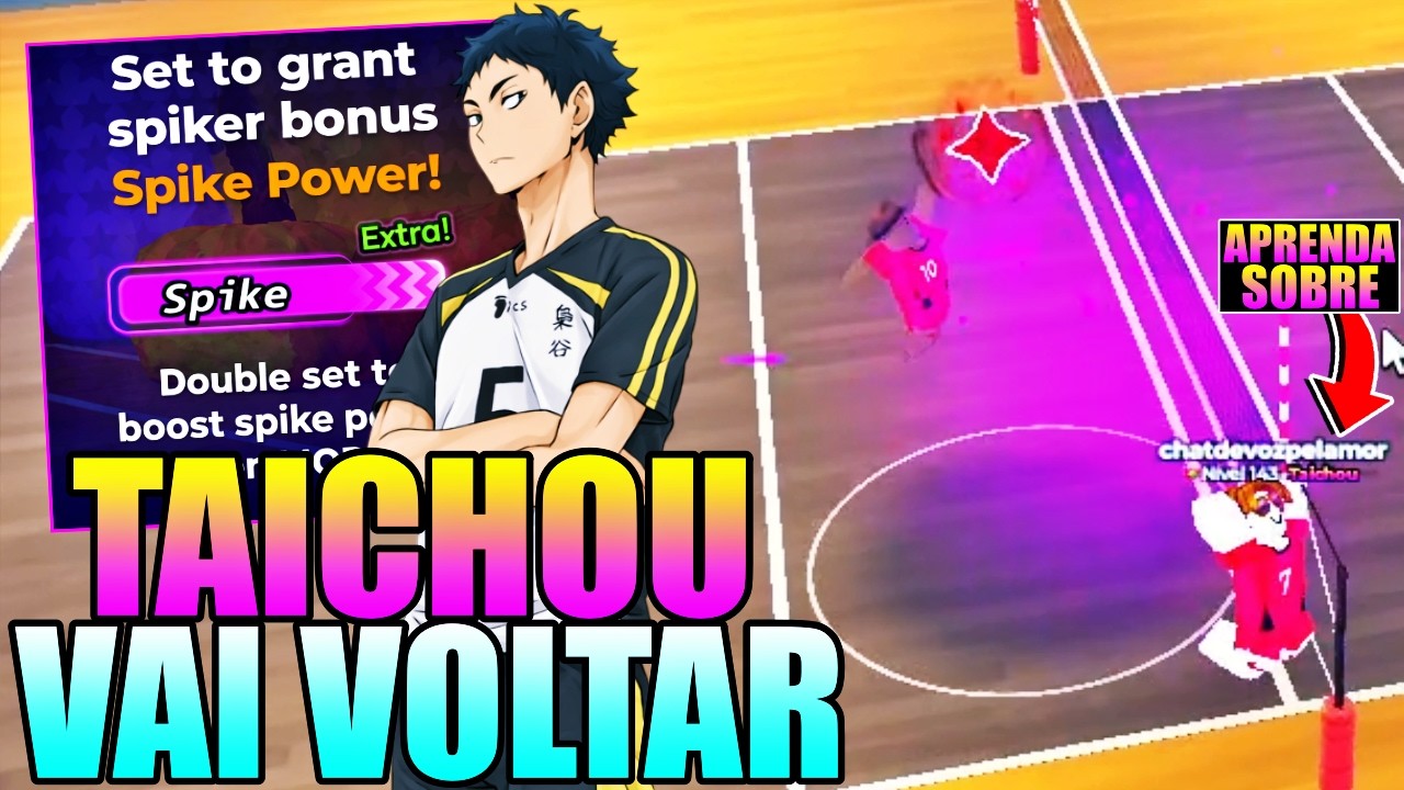 CONFIRMARAM A VOLTA DO TAICHOU!! TAICHOU TÁ ESQUECIDO DO VOLLEYBALL LEGENDS!! PIOR LEVANTADOR...