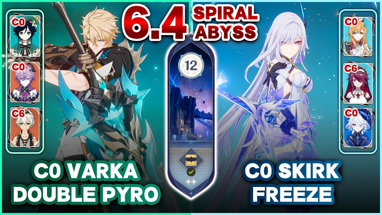 Spiral Abyss Floor 12 Clear Ver. Luna V (March) | C0R1 Varka & C0R1 Skirk | Genshin Impact