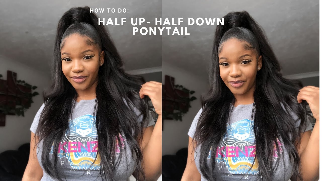 EASY HALF UP HALF DOWN TUTORIAL | PONYTAIL HAIRSTYLE | USING GOT2BE GLUED |BEGINNER FRIENDLY !