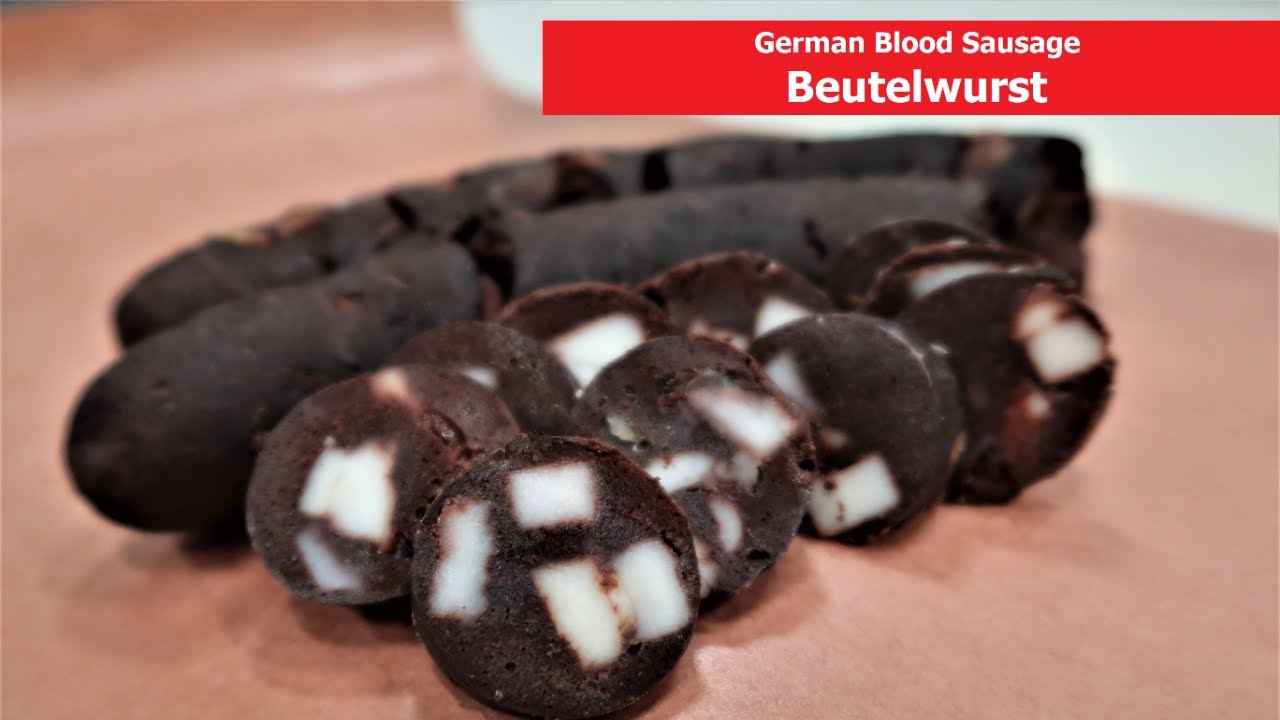 German Blood Sausage Beutlewurst. Marinski March