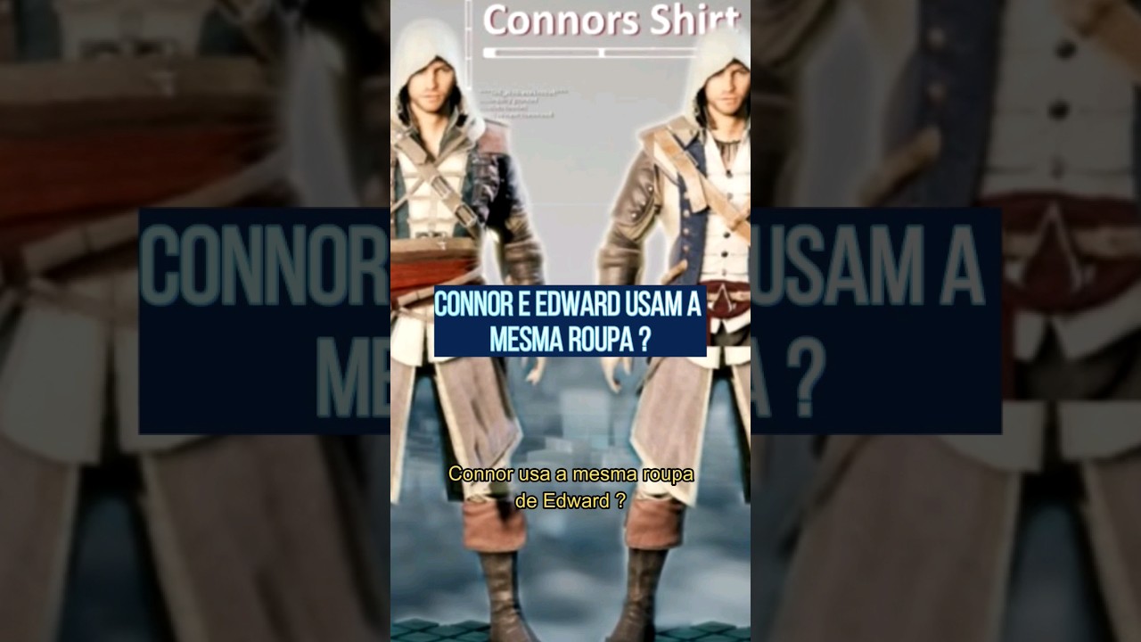 Connor e Edward usam a mesma roupa? #shorts #assassinscreed #ubisoftbrasil #acmirage #gamesbr