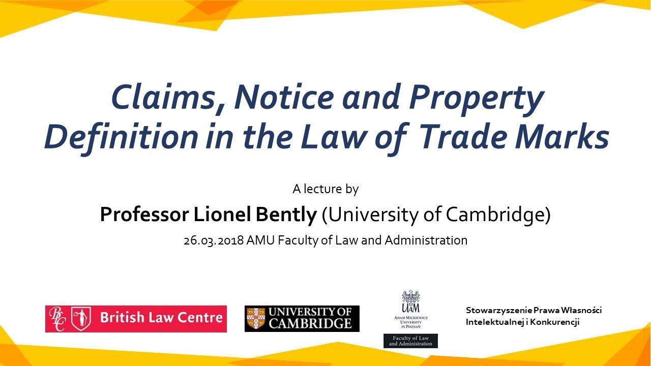 Claims, Notice and Property Definition in the Law of Trade Marks