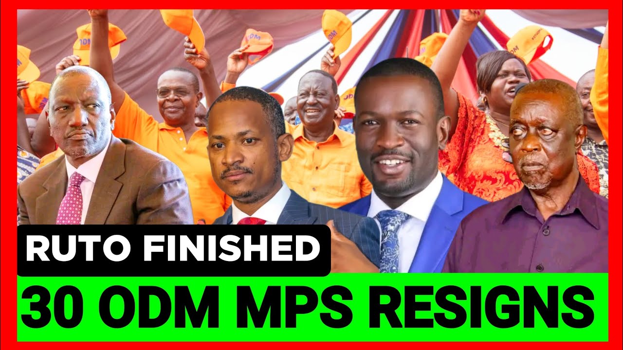 BREAKING NEWS! Ruto in Panic As  30 ODM MPS Resign From Broad Based Government Today