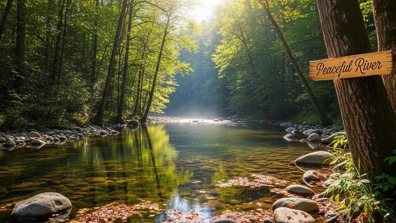 Peaceful River Soundscape 🌿 Natural Water Ambience for Meditation and Relaxation 