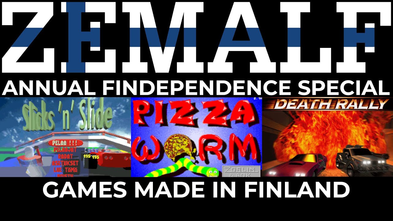 FINdependence Special - Playing games Made in Finland: Slicks 'n' Slide, Pizza Worm & Death Rally