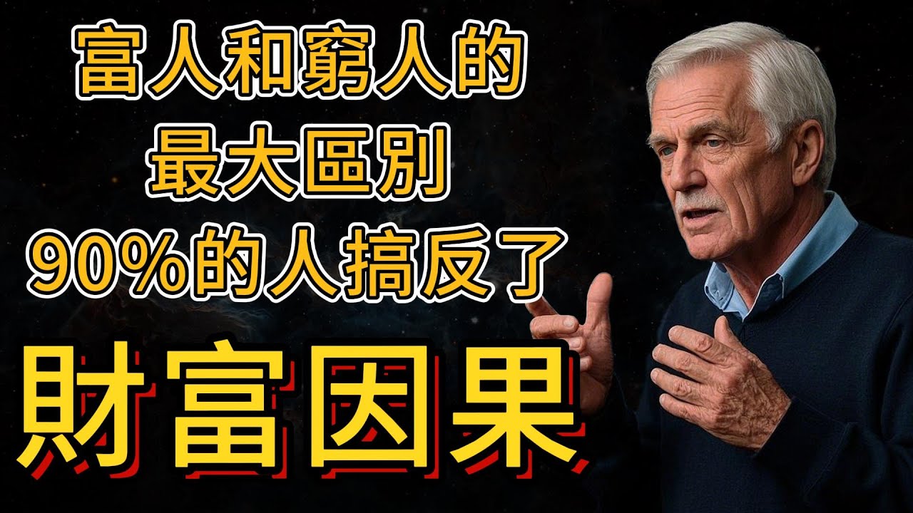根本不是努力程度！99%的人都搞錯了富人和窮人的財富因果