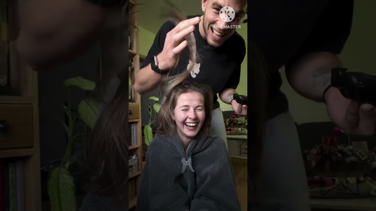 Permintaan potong gundul dari suami di rumah 