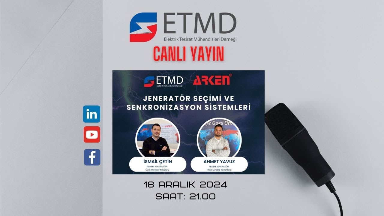 ARKEN Jeneratör işbirliğiyle Jeneratör Seçimi ve Senkronizasyon Sistemleri