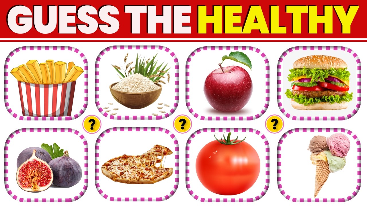 Healthy vs Unhealthy Food | Kids Quiz 🍎🍟 | Learn Healthy Eating