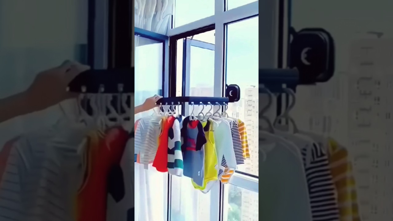 Retractable Clothes Drying Rack #shorts #amazon #trending #viral #gadgets #gadgets_galaxy